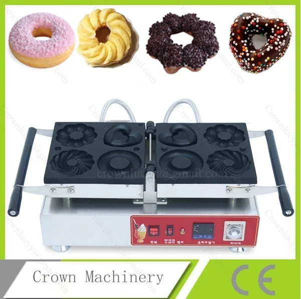 Коммерческий 110 V 220 VBlossom, сердце ect форма цифровой пончик; машина для изготовления пончиков
