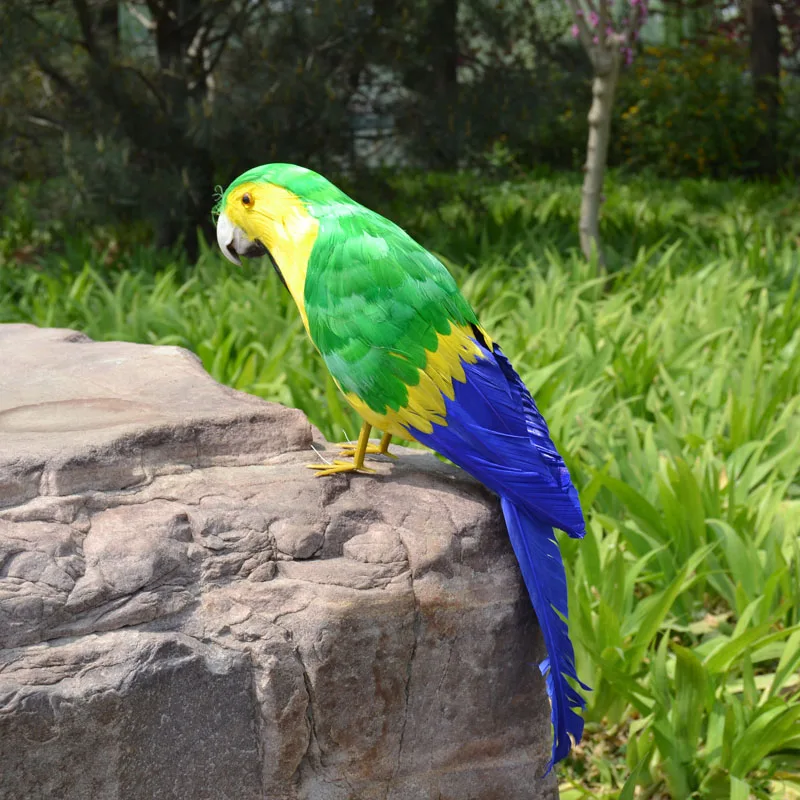 

colourful feathers parrot about 40cm bird model home pastoral decoration Christmas gift h1102