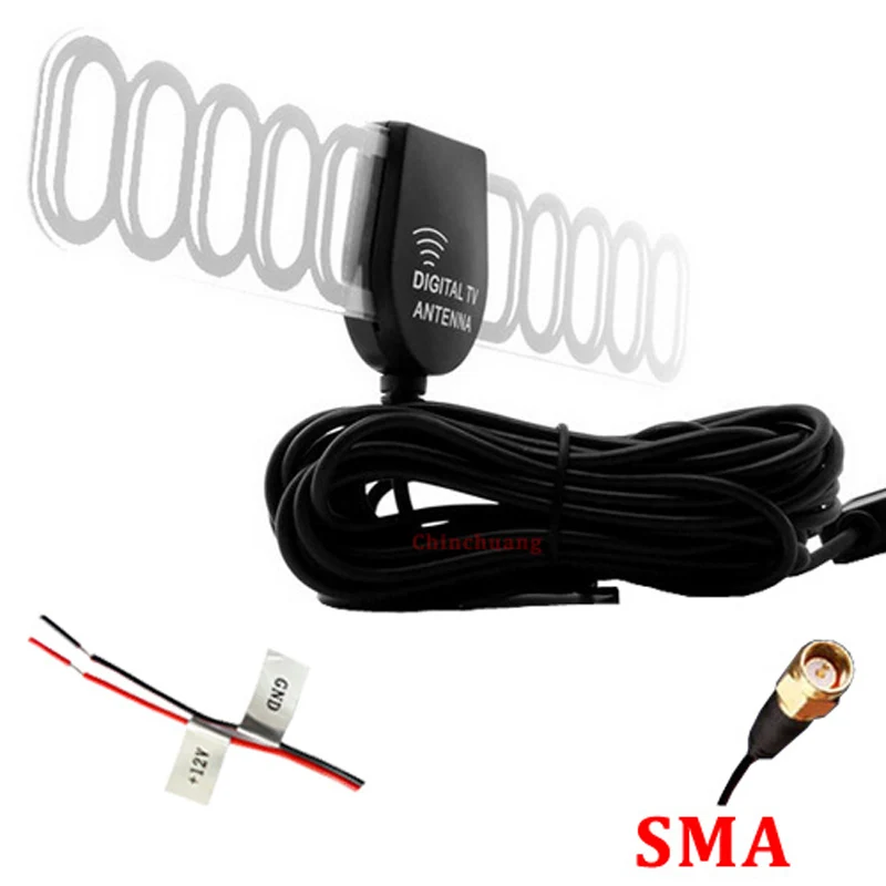 Разъем SMA! 5 м Автомобильная DVB T T2 фотография цифровая ТВ Активная антенна