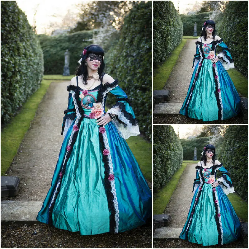 

Custom made SC-252 Victorian Gothic/Civil War Southern Belle Ball Gown Dress Halloween dresses Sz US 6-26 XS-6XL