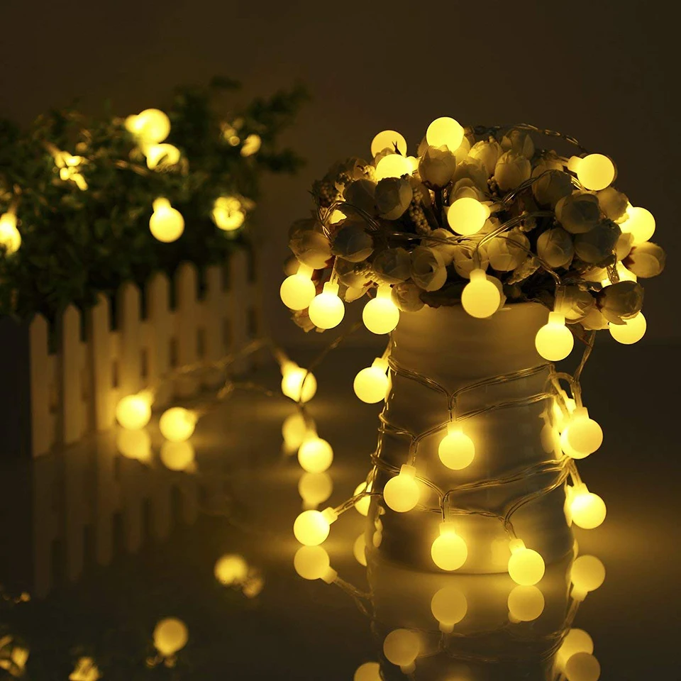 

Xsky 1.5M 3M Led Globe String Lights Christmas Balls Fairy Light Battery Powered Holiday Light For Wedding Party Home Decoration