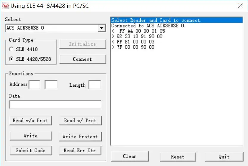ACOS3 ACOS6 ACOS5 SLE4442 SLE4428 SLE5542 AT24C16 AC24C64 и т. д. чип EEPROM программное обеспечение для карт