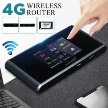 Портативный Lte 4g Wifi роутер Мобильная точка доступа беспроводной маршрутизатор Поддержка sim-карты 150 Мбит/с модем для домашнего офиса мобильного телефона