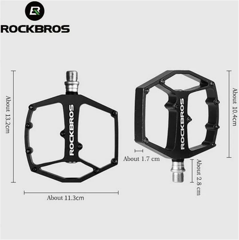 ROCKBROS, велосипедные педали, алюминиевый сплав, полый, Сверхлегкий, герметичный подшипник, педали для горного велосипеда, велосипедные, противоскользящие, велосипедные педали