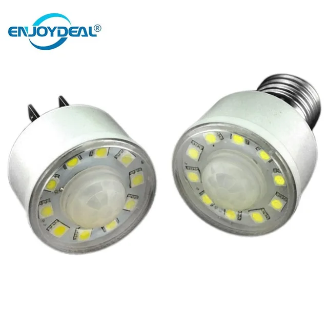 Us 4 66 37 Off 110v 10led Human Body Motion Sensor Pir Infrared Led Corn Bulb Lamp Lamparas Garage Nightlight E27 Plug Chandelier Spotlight In