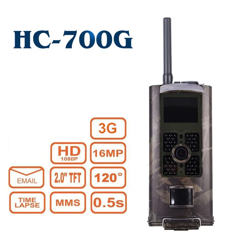 

HC700G Hunting Camera Trail Wild Night Vision 3G GPRS MMS SMS 16MP 120 Degrees Infrared Camouflage Wildlife Trail Cameras Trap