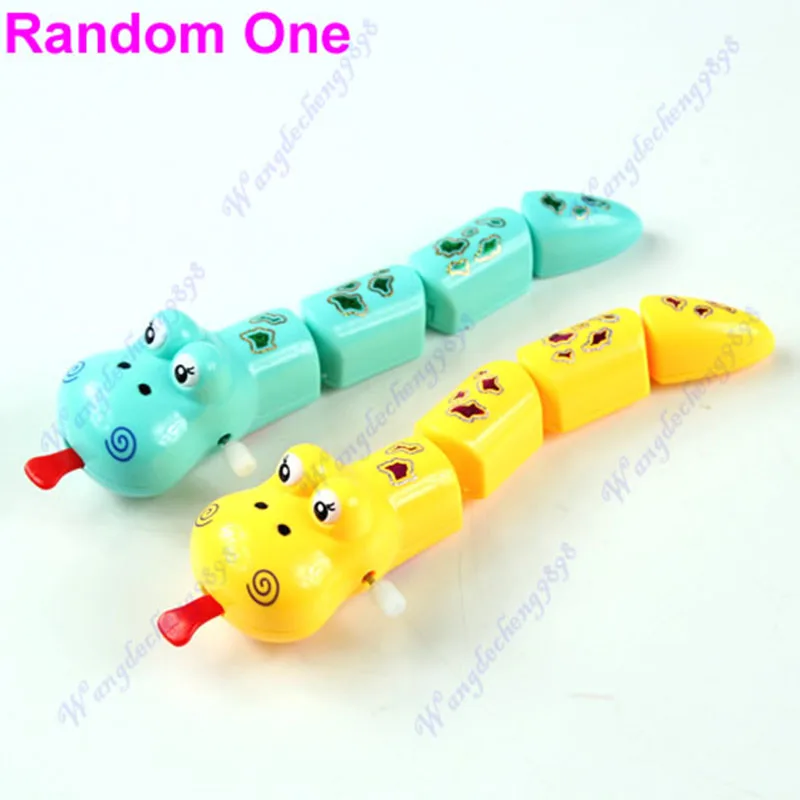 

New Children Kids Baby Funny Plastic Snake Shaped Clockwork Wind Up Party Toy