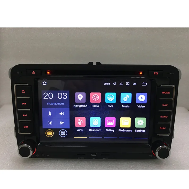 RNS 510 vw radio Android9.0 HD1024X600 Оригинал OEM Golf Jetta Mk5 Mk6 Passat CC Tiguan polo Eos sharan wifi 4G bluetooth|vw android|radio