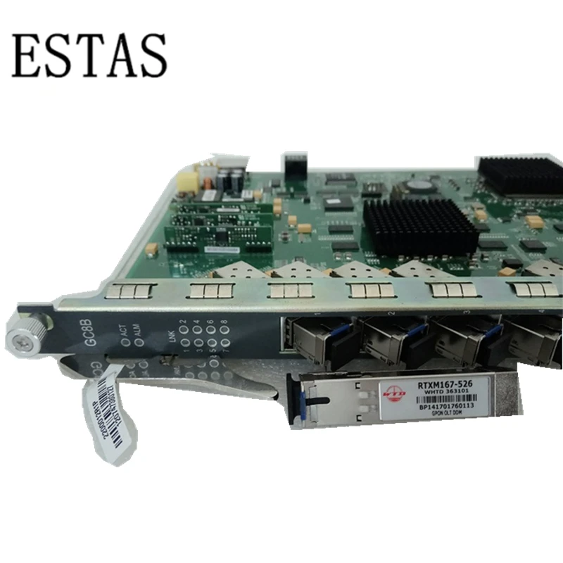 Плата ESTAS GC8B 8 портов с модулями C + SFP для Fiberhome GPON EPON|Оптоволоконное оборудование| |