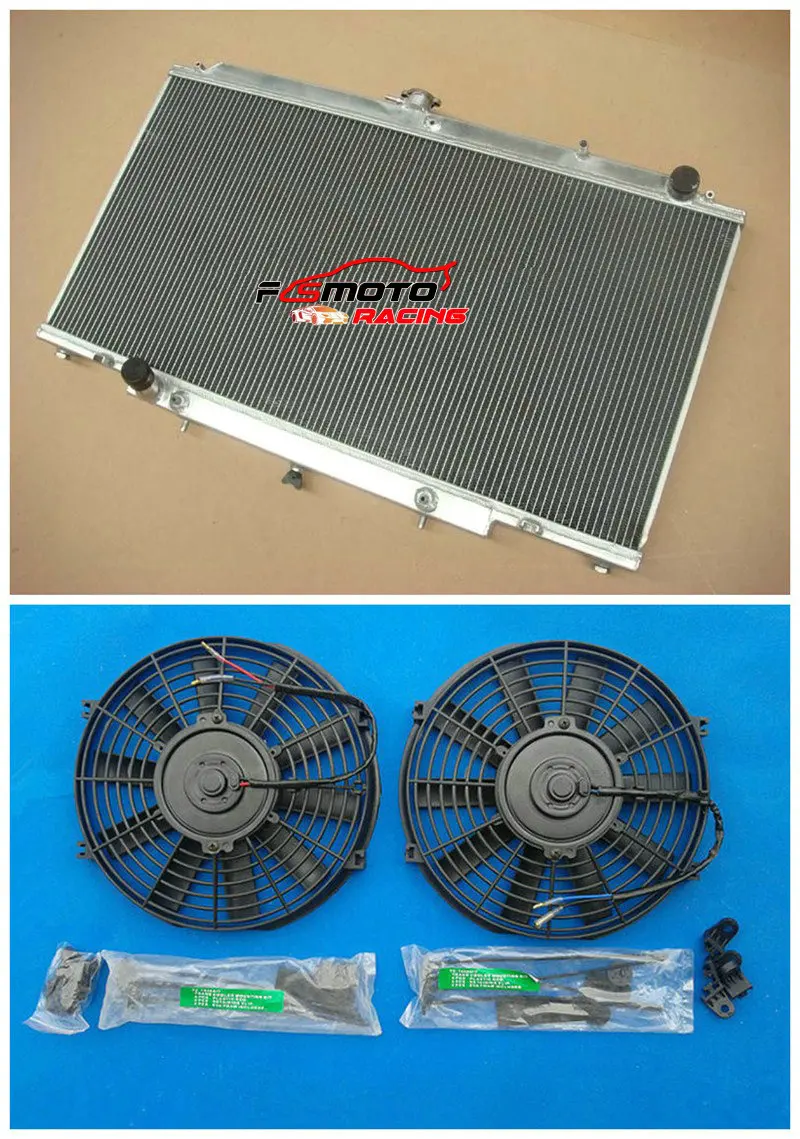 

3 Row Aluminum Radiator + Fan Cooling For Nissan Patrol Y61 GU 2.8 / 3.0 TD AT/MT 1997-2001 97 98 99 00 01