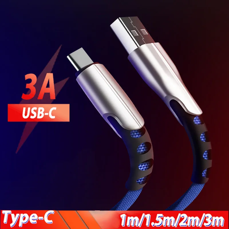 Usb type-C зарядный кабель 3 м 3 метра Usb type-c кабель для huawei mate 30 Pro Realme X X2 5 Pro Cavo Usbc кабель для передачи данных