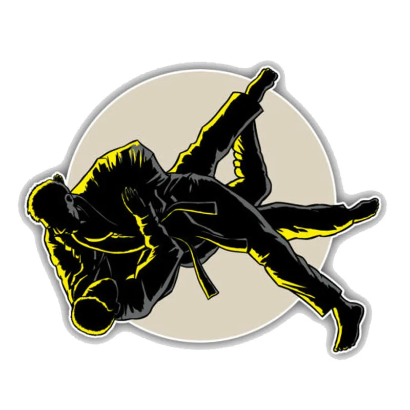 

Personality Outline Judo Fight Trick For Auto Car/Bumper/Window Decal Sticker Decals DIY Decor CT3392