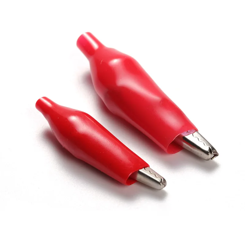 Insulated Boots Metal Alligator Clip Small 28mm Large 45mm Electric Test Red Alligator Clip For Testing Probe Instrument