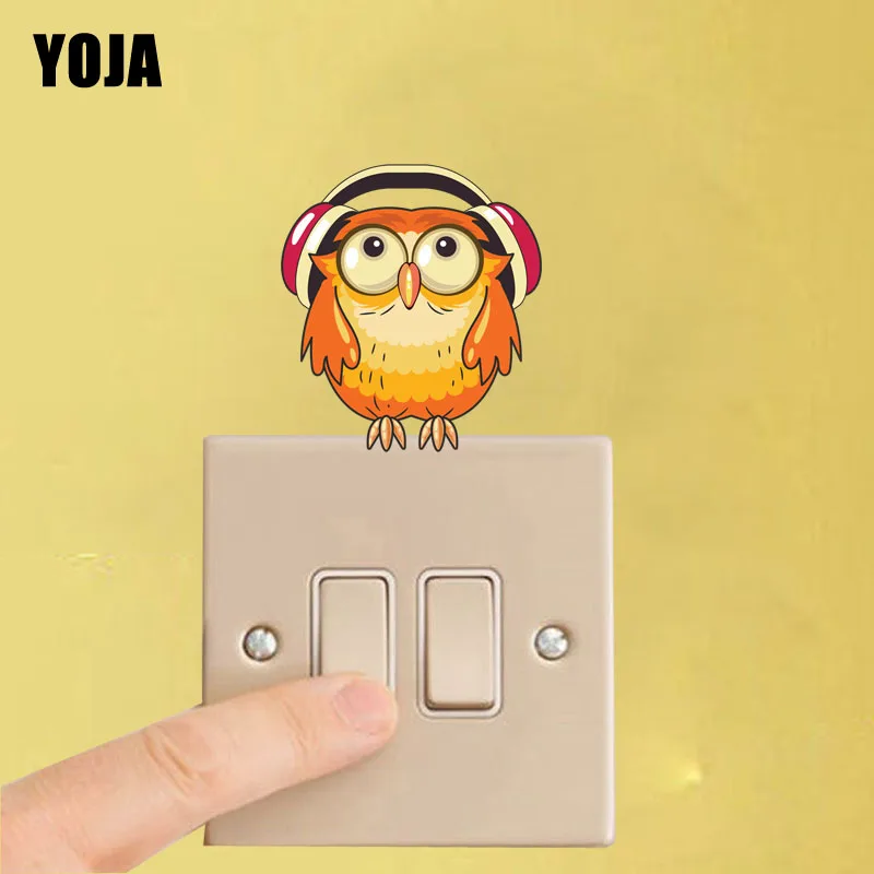 

YOJA Cute Owl Creative Switch Wall Colored Sticker 10SS0143