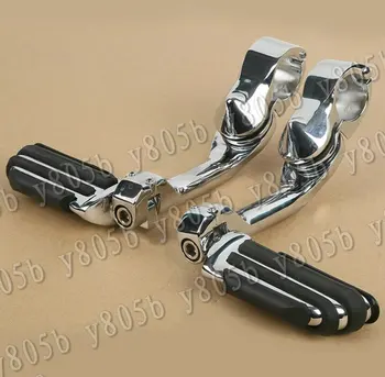 

New Motorcyc Footrest Foot Pegs For Sport Electra Street Road Tour Glides Dyna Wide Glide FLST FLT FLHT 32mm-38mm Guard Bars