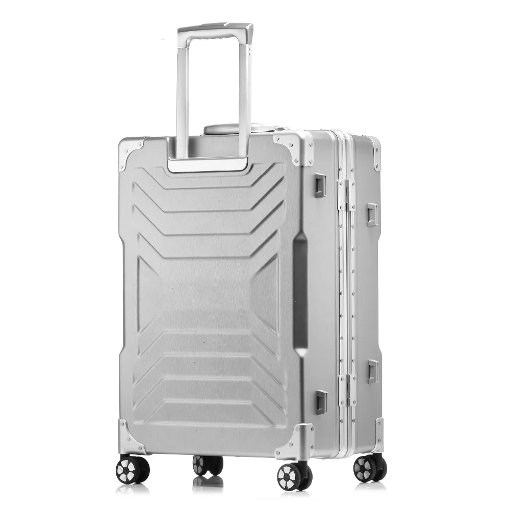 

20''24''26''29Women Travel Luggage Aluminum&PC Suitcase Boarding Case rolling luggage Case Spinner Trolley Suitcase wheeled Case