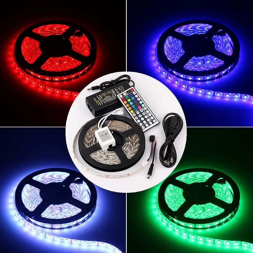 RGB LED Light Strip Kit waterdicht 5050 (5 m, 300 LED) Flexibele LED