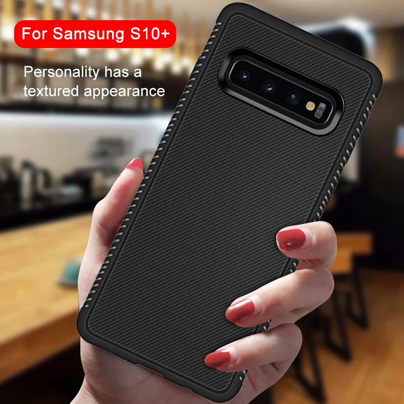 Fashion Non-Slip TPU Phone Case For Samsung Galaxy S10 S9 Plus Silicone Protective Back Cover for Fundas Capa |
