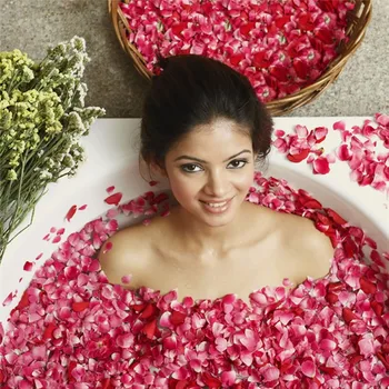 

Dried Rose Petals Natural Flower Bath Spa Whitening Shower Dry Rose Natural Flower Petal Bathing Relieve Fragrant Body