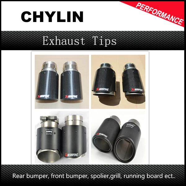 

Wholesales 4 Models 2PCS IN63mm OUT101mm Akrapovic Car Carbon Fiber Exhausts End Tips For Universal AK Carbon Exhaust Pipes