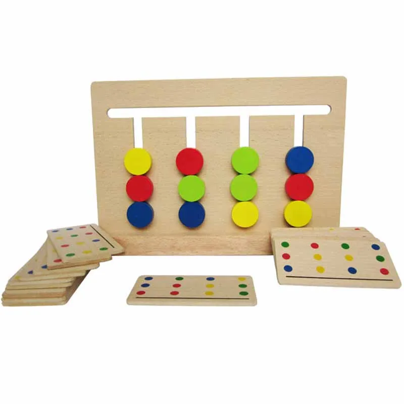 

Baby Toy Montessori Four Colors Game Color Matching for Early Childhood Education Preschool Training Learning Toys