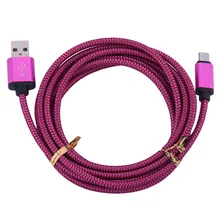 Hot Sale Micro usb V8 Cable for Samsung Huawei Android phone 0.25m 1m 2m 3m Charge wire usb Nylon Mini USB Charger Cable