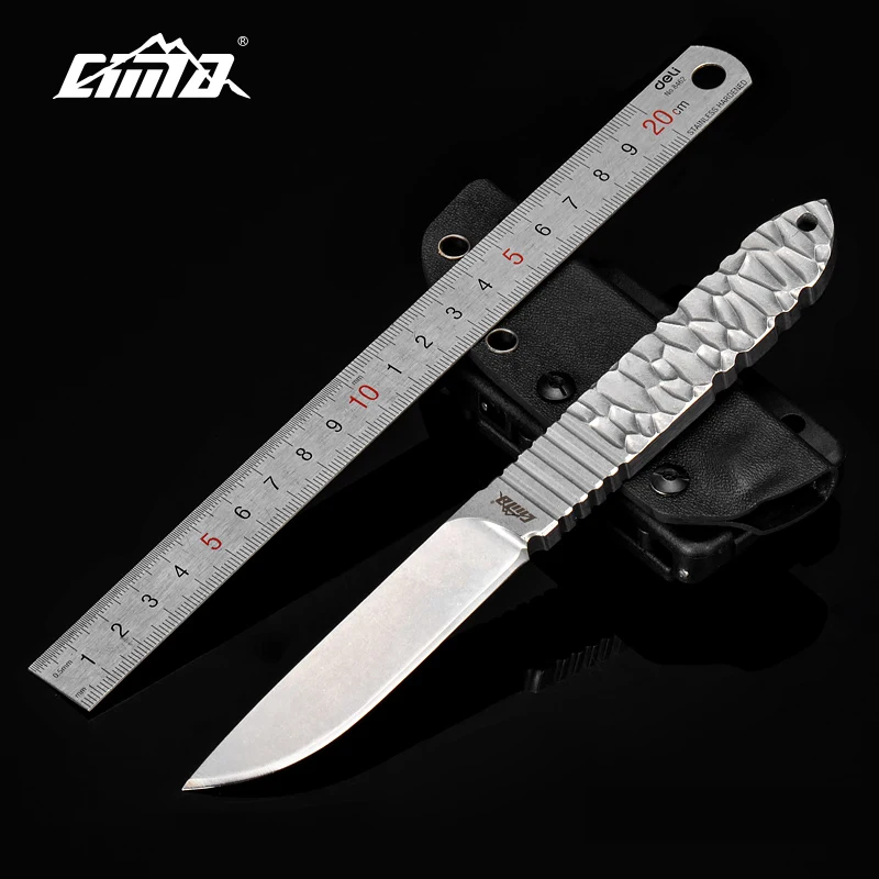 CIMA-G892 AUS-8 high hardness Diving Knife Full-Tang survival fixed blade hunting knife K Sheath,8mm thickness CIMA-G892 AUS-8 high hardness Diving Knife Full-Tang survival fixed blade hunting knife K Sheath,8mm thickness