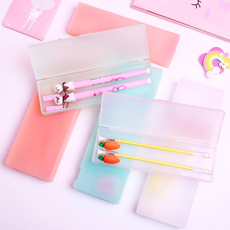 

AAGU 1PC Pure Color Multi-functional Pencil Bags For Girls Pencil Case School Large/ Cute Pencil Pouch Stationery Case Pen Case