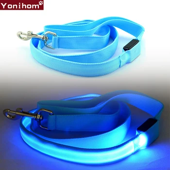 

Lead Leash for Dogs LED Nylon 120cm Luminous Leash Dog Light Night Safety Flashing Glowing LED Pet Supplies for LED Dog Collar