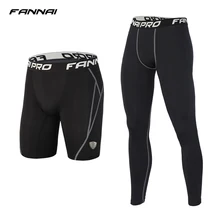 Новинка, мужские компрессионные штаны для спортзала, трико для бега, сухая посадка, базовый слой, одежда для фитнеса, ММА, бодибилдинг, тонкие обтягивающие спортивные Леггинсы