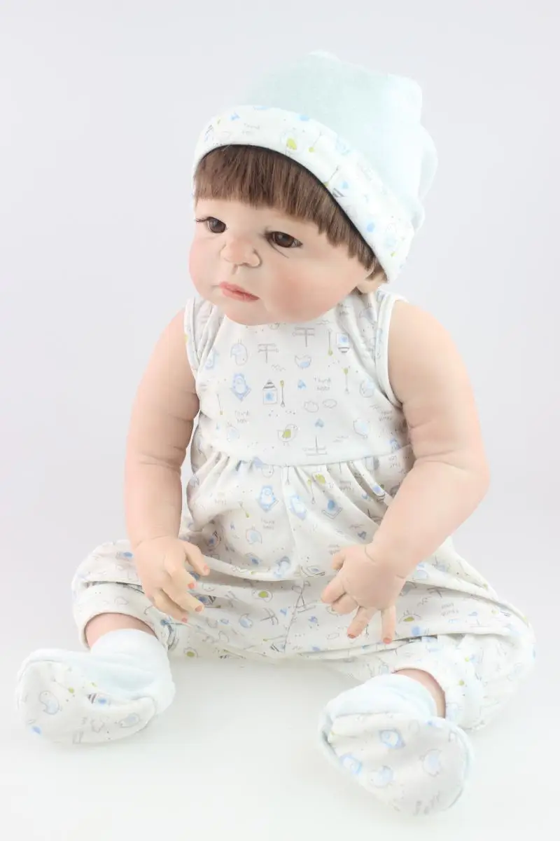 

NPK Doll Handmade Lifelike Silicone Bebe Reborn Boys Dolls 57 CM Realistic baby alive boneca Toys brinquedos For Kids playmates