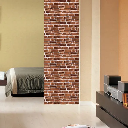 50cm*50cm brick patterned wallpaper wall stone shape pcv wallpaper
