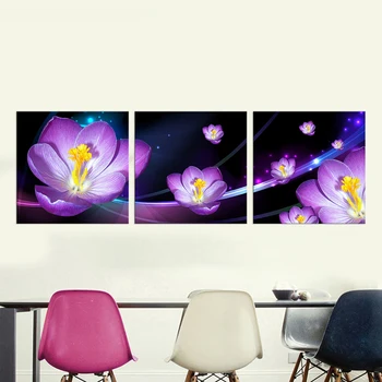 

DIY 5D diamond embroidery purple flower diamond painting Cross Stitch Crafts full square Rhinestones mosaic home decoration gift