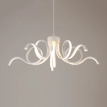 

Modern acrylic creative painted hanging light LED 220V abstract pendant lamp for bedroom kitchen restaurant study living room
