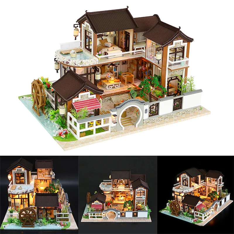

Diy Dollhouse Ancient Architecture Without Dust Cover Dream Back To The Ancient Town Diy Cabin Without Dust Cover