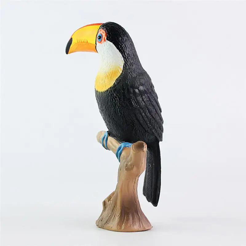 Имитация фигурки Toucan модель игрушек креативные настольные украшения коллекция