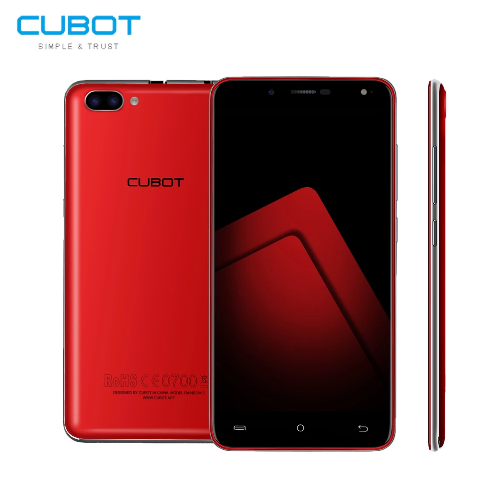 Cubot Rainbow2 MTK6580A Quad Core Mobile phone 5 0inch 1G RAM 16G ROM Cell phones 2350mah
