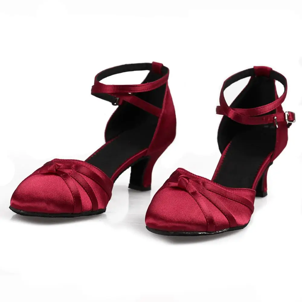 Атласные туфли для танцев 4 стиля женские на высоком каблуке 5 см|modern dance shoes|dance