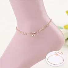 Модное Новое поступление 1 шт милые горячие бабочки Золотой Серебристый сплав цепь ножные браслеты пляжные аксессуары ювелирные изделия