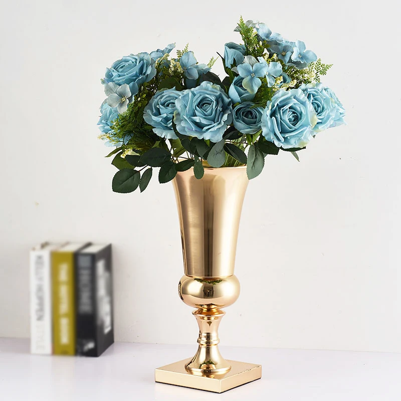 

Flowers Vase Iron Silver/Gold Plant Holder Stand Organizer Home Living room Decor Romantic Party Container Elegant