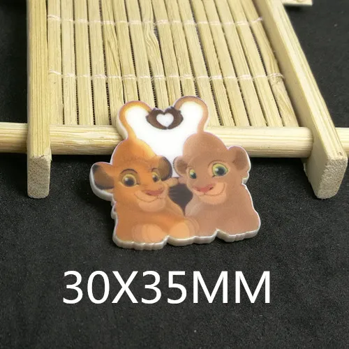

Free shippi 30X35MM 50pcs/lot movie cartoon character planar resin