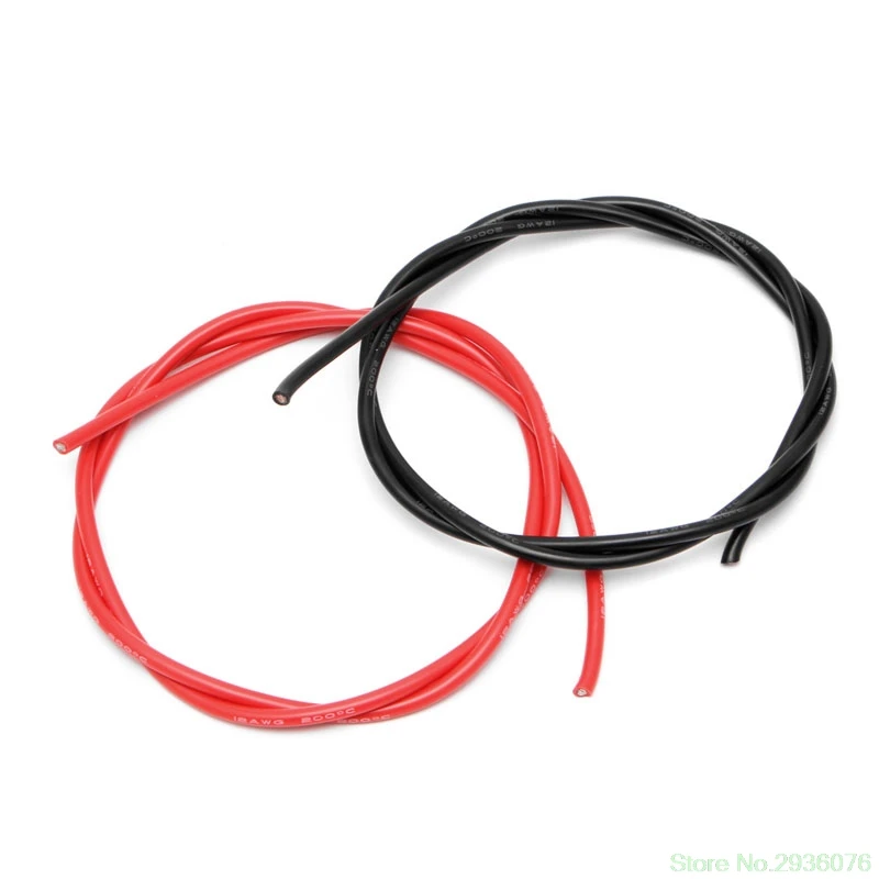 24AWG Калибр силиконовый гибкий провод многожильный V# медные кабели 5 м для RC черный красный Прямая поставка поддержка