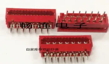 

2.54MM red IDC crimping straight needle Micro-Match connector connector 1.27 male crimping