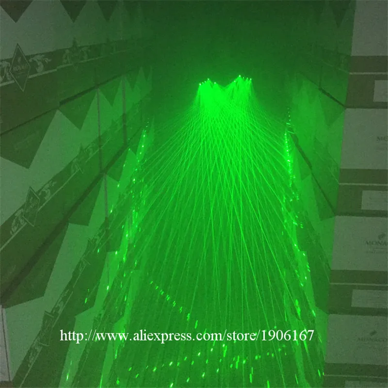 Лазерные мужские перчатки зеленый лазер для диджея с 5 лазерами товары вечеринок