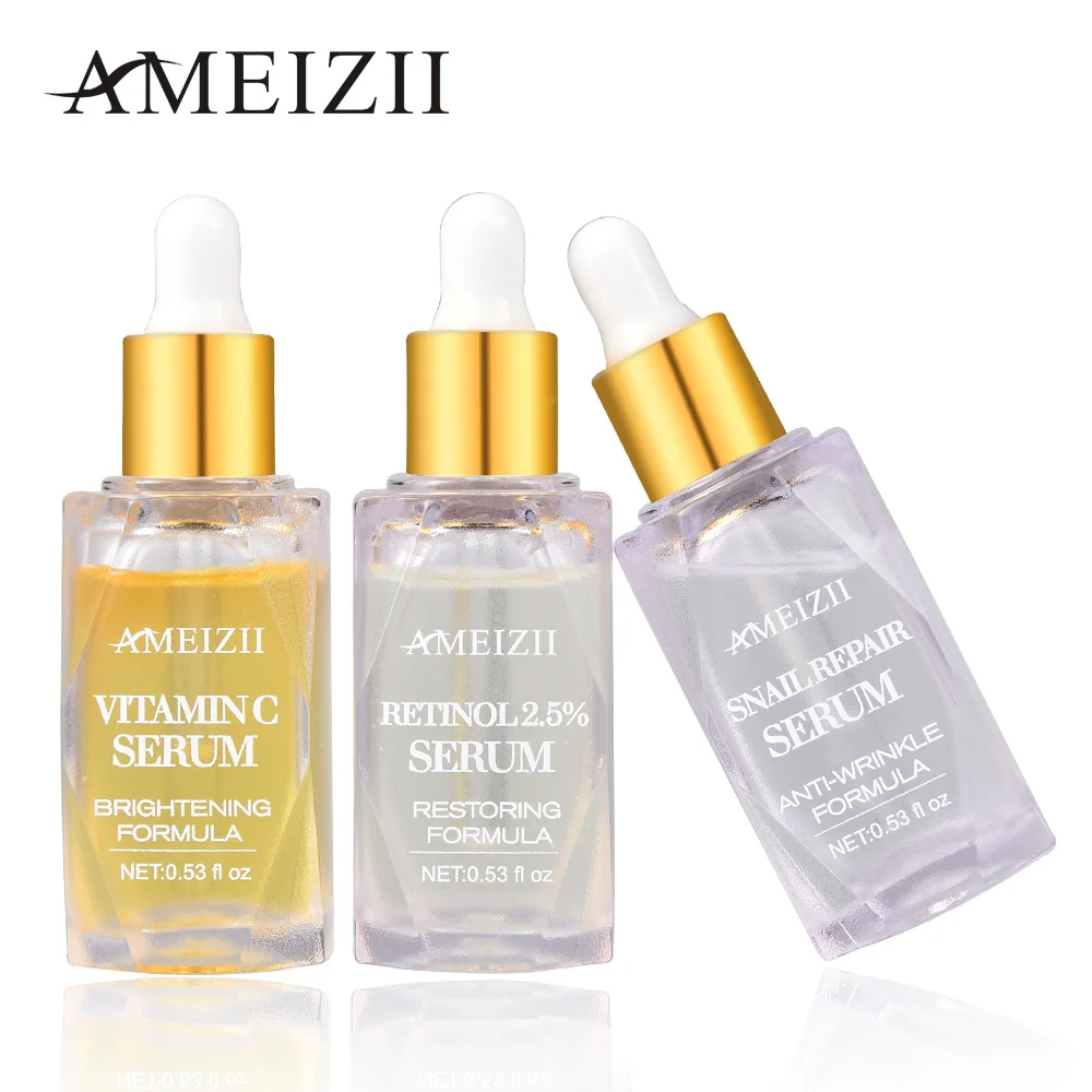 

Ameizii Retinol Snail Repair Serum Vitamin C Hyaluronic Acid Whitening Cream Anti Wrinkle Shrink Pore Firming Skin Care Essence