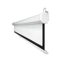 100″ 1:1 Manual Projector Projection Screen Pull Down Screen with slow return control/Fiber glass white