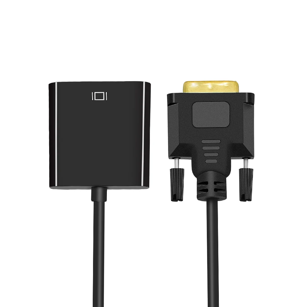 TISHRIC 10 шт. адаптер преобразователь USB DVI в VGA кабель 24 + 1 25 контактов Φ 15 Active 1080P для