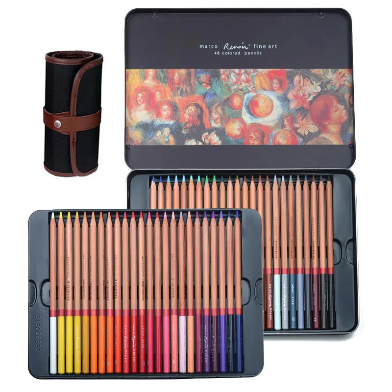 Marco Renoir Premier Ensemble De Crayons De Couleur, 100 Couleurs