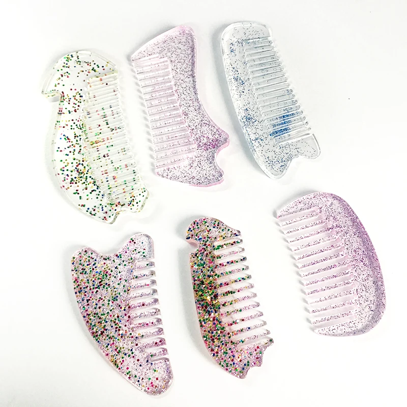 

1PC Comb Shape Silicone Mold Resin Craft 10 Styles DIY Pendant Mould Tools for Jewelry Pendant Charm Making Decorating