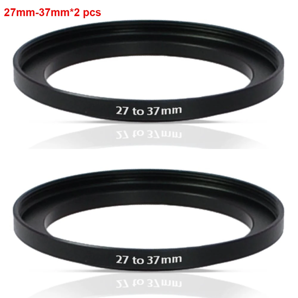 

JUST NOW High-quality 2 PCS 27-37MM Step-Up Ring Filter Adapter (27MM Lens to 37MM Accessory) (2 PCS Ring Filter Adapter)